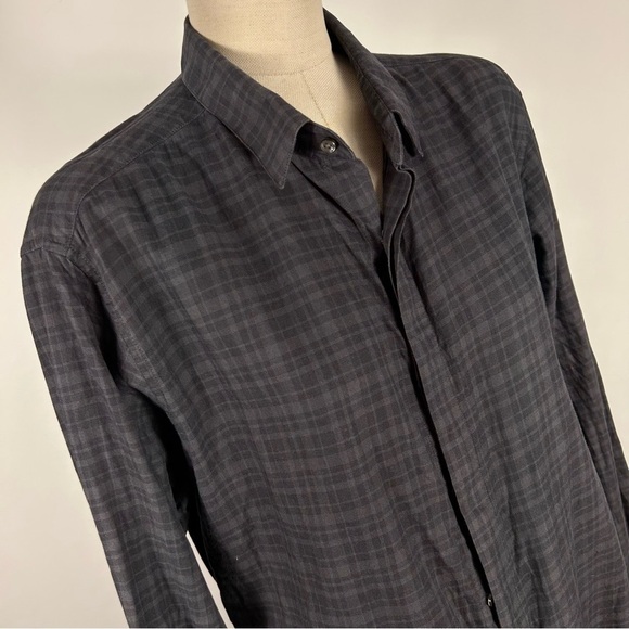 Theory Black Casual Button Down Shirt L - Picture 3 of 10